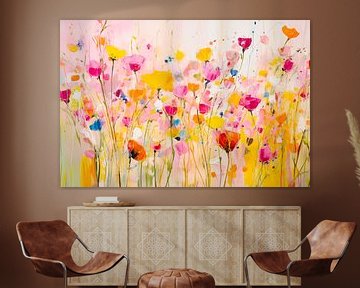 Wildflowers, Field of Flowers by Caroline Guerain