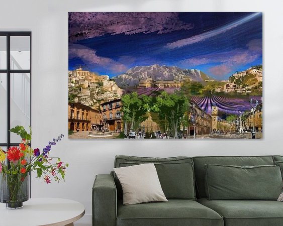 Example of the artwork in a room