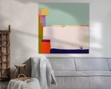 Modern colourful abstract painting by Studio Allee