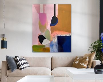 Peinture abstraite moderne et colorée sur Studio Allee