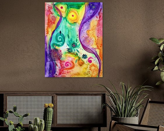 Example of the artwork in a room