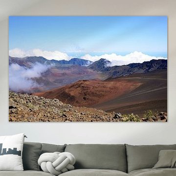 Walking in the crater