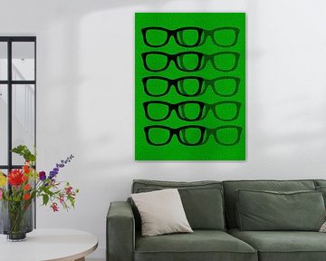 Glasses Black & Green