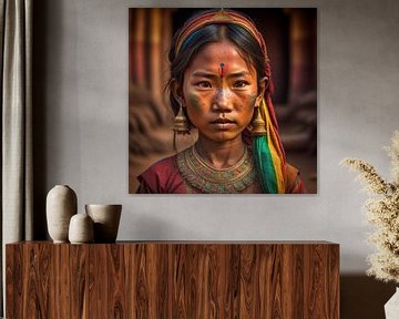 Girl in Myanmar by Gert-Jan Siesling