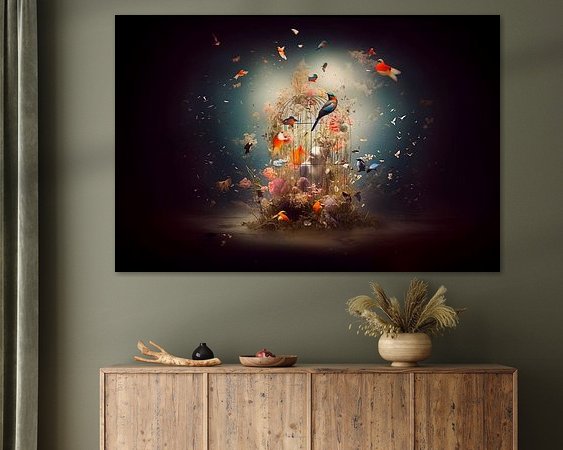 Example of the artwork in a room