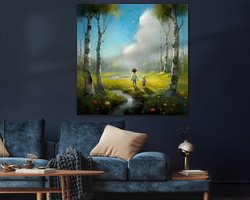 Example of the artwork in a room