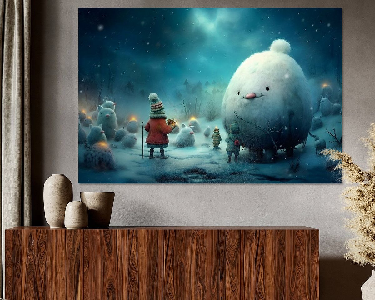 Example of the artwork in a room