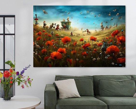 Example of the artwork in a room