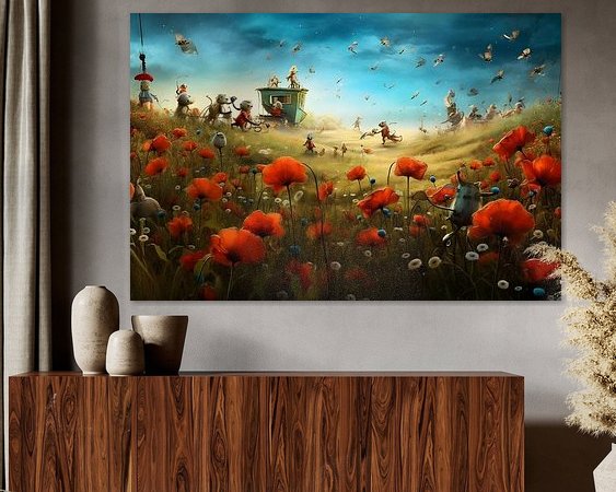 Example of the artwork in a room