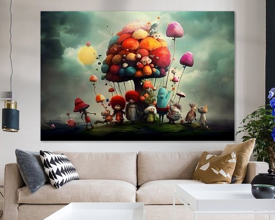 Example of the artwork in a room