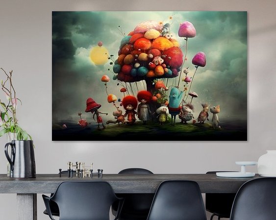 Example of the artwork in a room