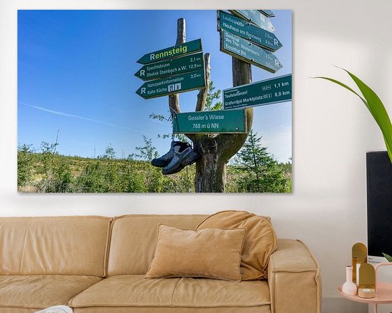 Example of the artwork in a room