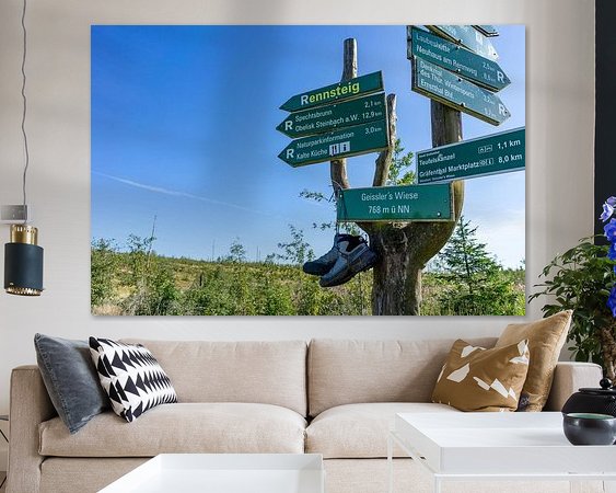 Example of the artwork in a room