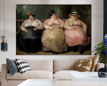 The three ladies on the bench by Heike Hultsch