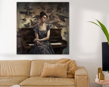 La femme au piano sur Heike Hultsch