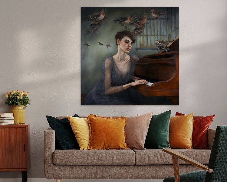 Example of the artwork in a room