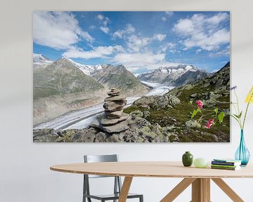 Aletsch glacier Switzerland by Alida Stam-Honders