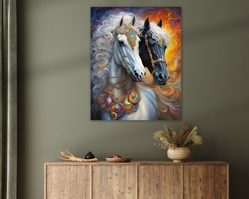 Arabian/horse, a fantasy Arabian racehorse-3 by Carina Dumais