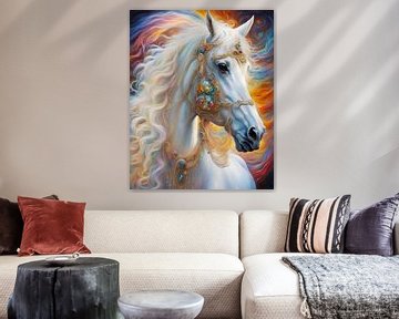 Arabian/horse, a fantasy Arabian racehorse-8 by Carina Dumais