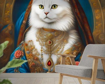 Fantasie Perzische kat ook wel de Pers kat genoemd in Traditionele Perzische kleding en sieraden-9 van Carina Dumais