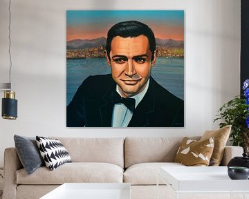 Sean Connery as James Bond schilderij