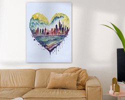 Example of the artwork in a room