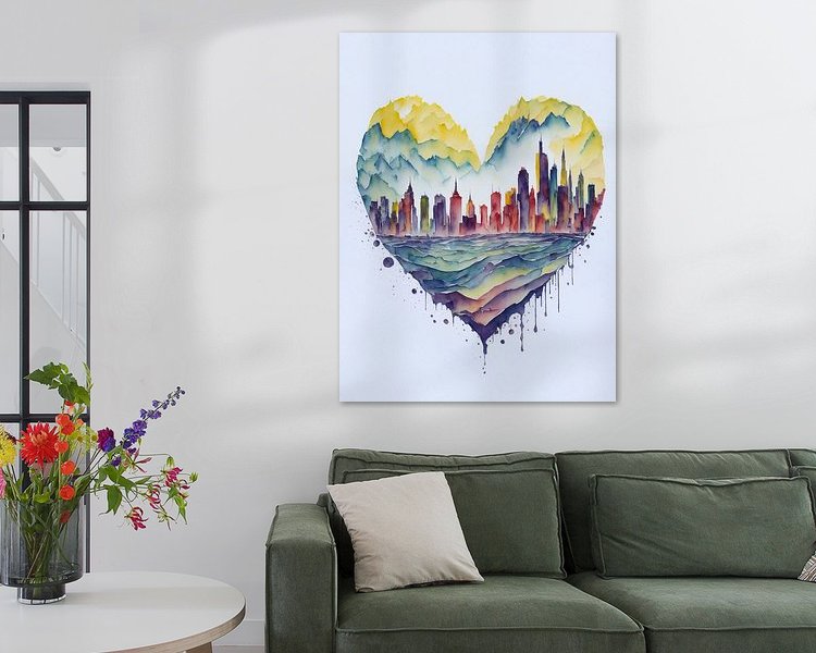 Example of the artwork in a room