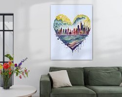 Example of the artwork in a room