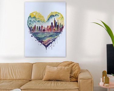 Example of the artwork in a room