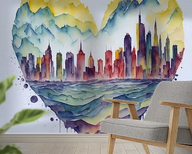 Example of the artwork in a room