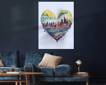 Example of the artwork in a room