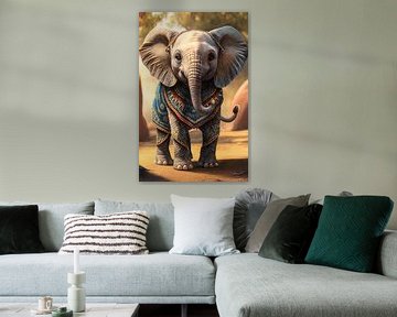 Schattige Afrikaanse Olifant van Mutschekiebchen