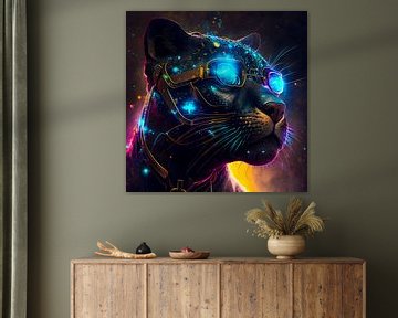 Galaxy Black Panther by Mutschekiebchen