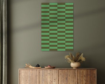 Bold colors and stripes collection. Olive and green no. 1 by Dina Dankers