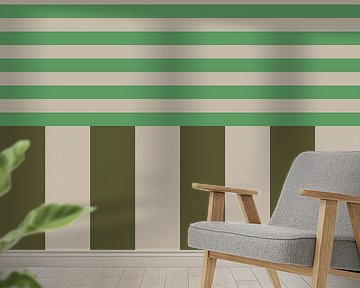 Bold colors and stripes collection. Olive and green no. 3 by Dina Dankers