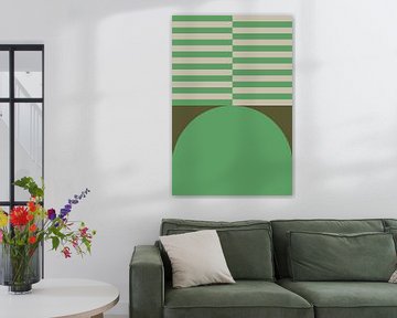 Bold colors and stripes collection. Olive and green no. 7 by Dina Dankers