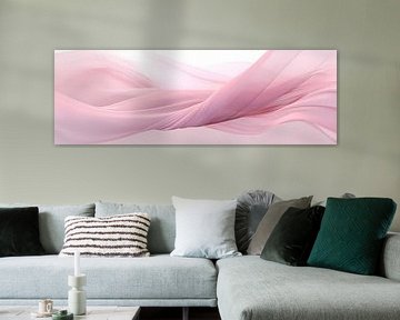 Zacht abstracte kunst roze zijde patronen van Surreal Media