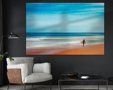 Surf and Surfer - Abstract Seascape by Dirk Wüstenhagen