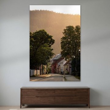 Eine der vielen schönen Straßen in Trondheim