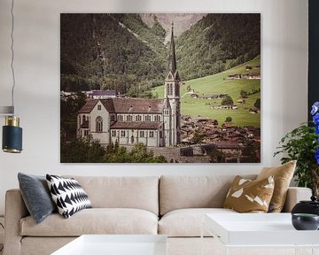 Sacred Heart Parish Church in Lungern, Switzerland by Patrick Groß