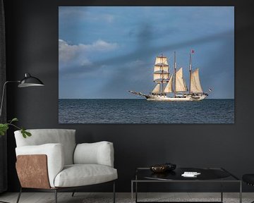 Sailing ship Loth Loriën off Rügen on the Baltic Sea by Werner Dieterich