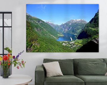 Uitzicht op de Geirangerfjord van Frank's Awesome Travels