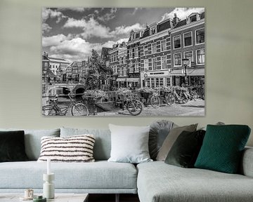 UTRECHT Oudegracht with view in northern direction | Monochrome by Melanie Viola