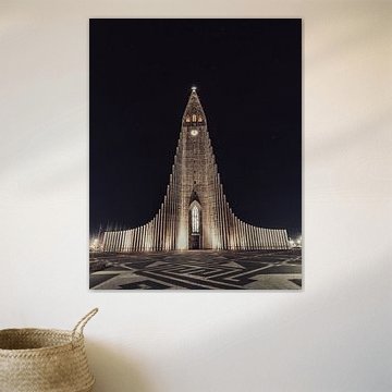 Hallgrims Kirche Hallgrimskirkja in Reykjavík, Island von Patrick Groß