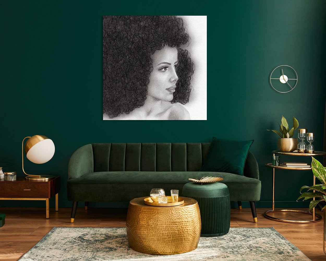 Example of the artwork in a room