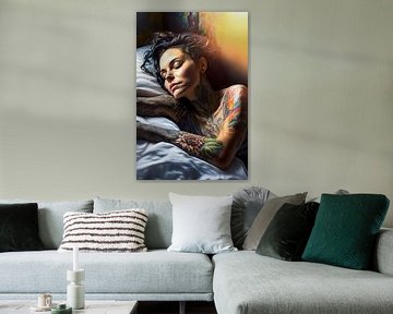 Sleeping Tattoo Woman