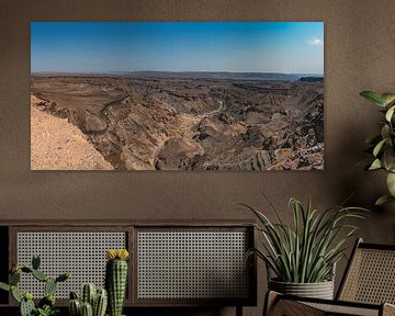 Panorama photo Fish River Canyon in Namibia, Africa by Patrick Groß