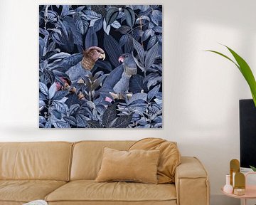 Papegaaien Jungle Paradijs Blauw van Andrea Haase