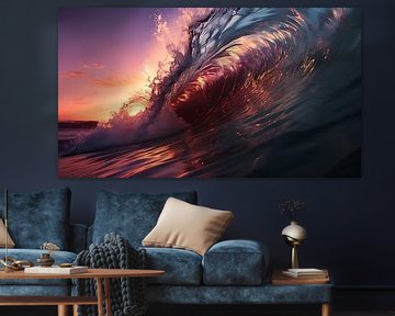 tropical waves ocean by PixelPrestige