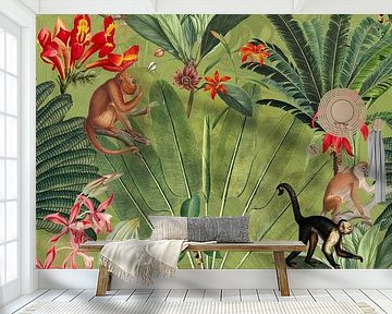 Monkeys in the jungle by Floral Abstractions